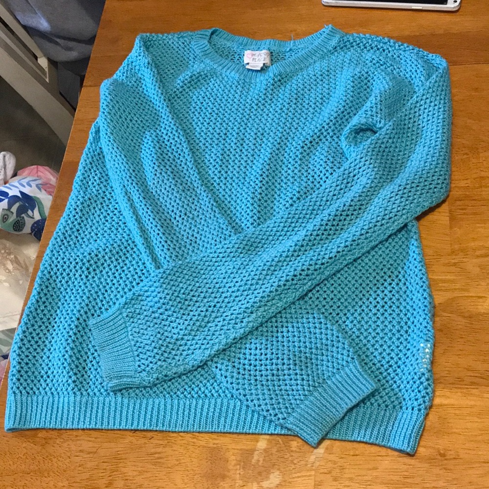 Blue Sweater Top